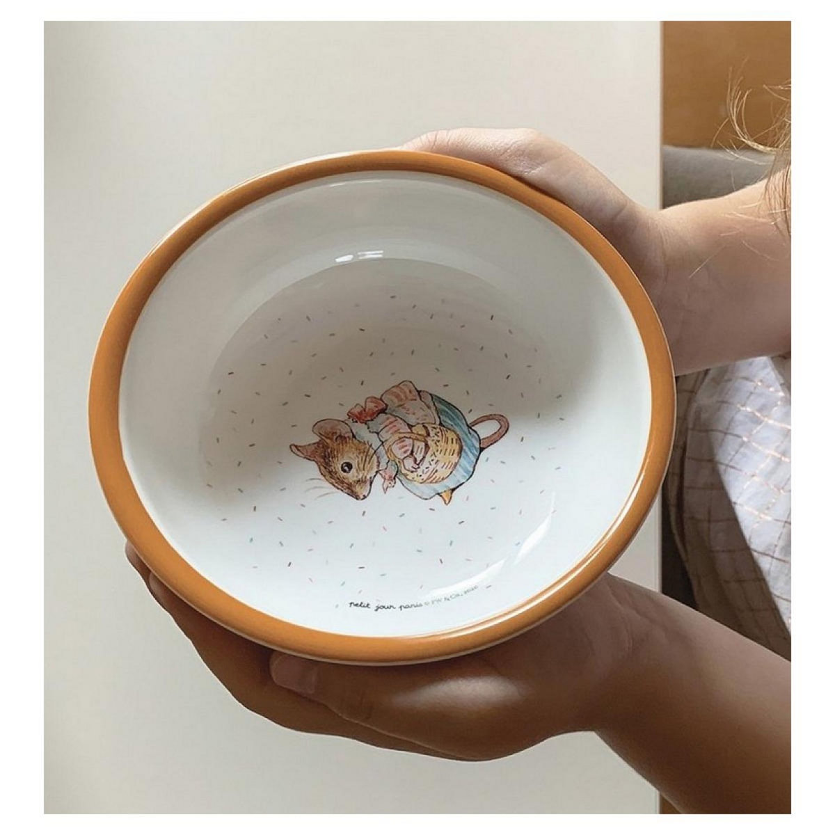 Petit Jour Bol pierre lapin caramel