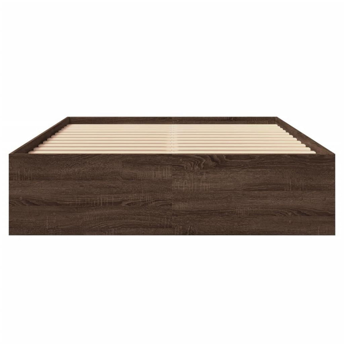 VIDAXL Cadre de lit sans matelas chene marron 120x200 cm