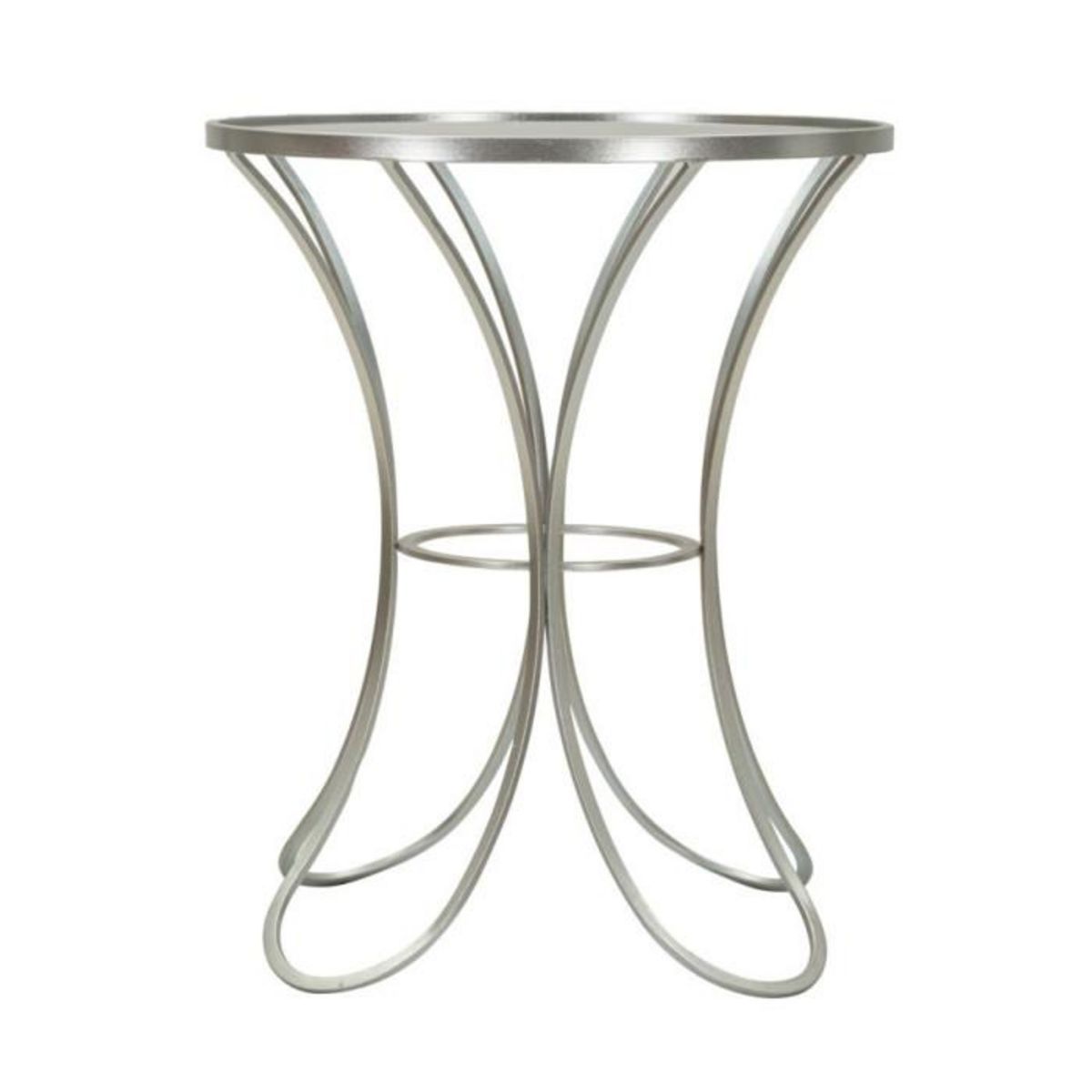 Paris Prix Table d'Appoint en Métal  Trixy  68cm Argent