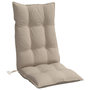 Voir la diapositive 5 : VIDAXL Coussins de chaise a dossier haut lot de 4 taupe tissu oxford