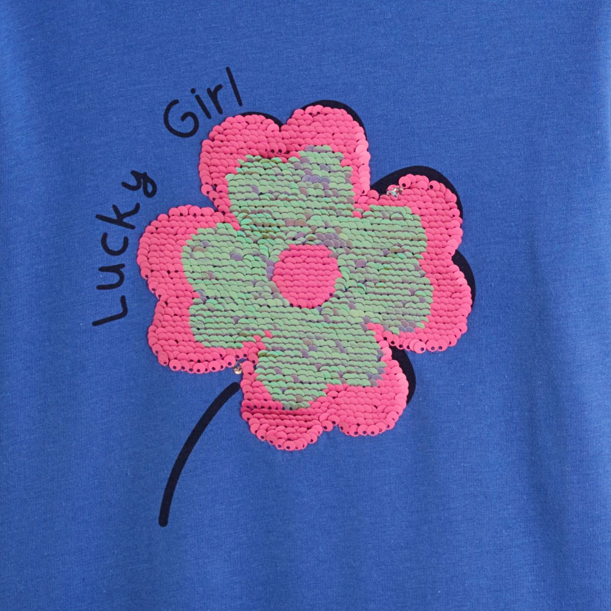 INEXTENSO T-shirt manches longues bleu fille 