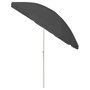 Voir la diapositive 3 : VIDAXL Parasol de plage anthracite 240 cm