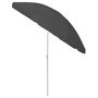 Voir la diapositive 3 : VIDAXL Parasol de plage anthracite 240 cm