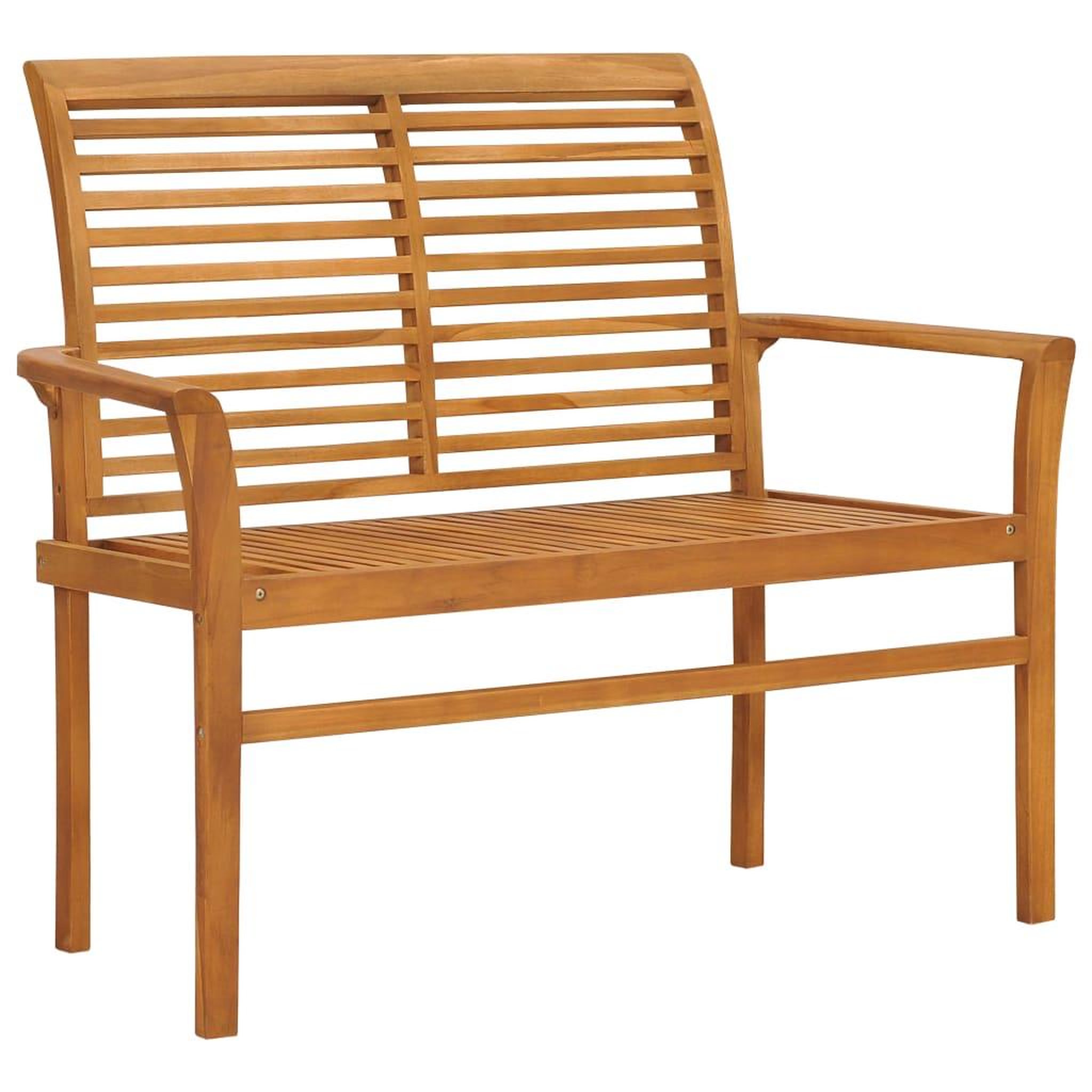 Voir la diapositive 2 : VIDAXL Banc de jardin avec coussin taupe 112 cm Bois de teck massif