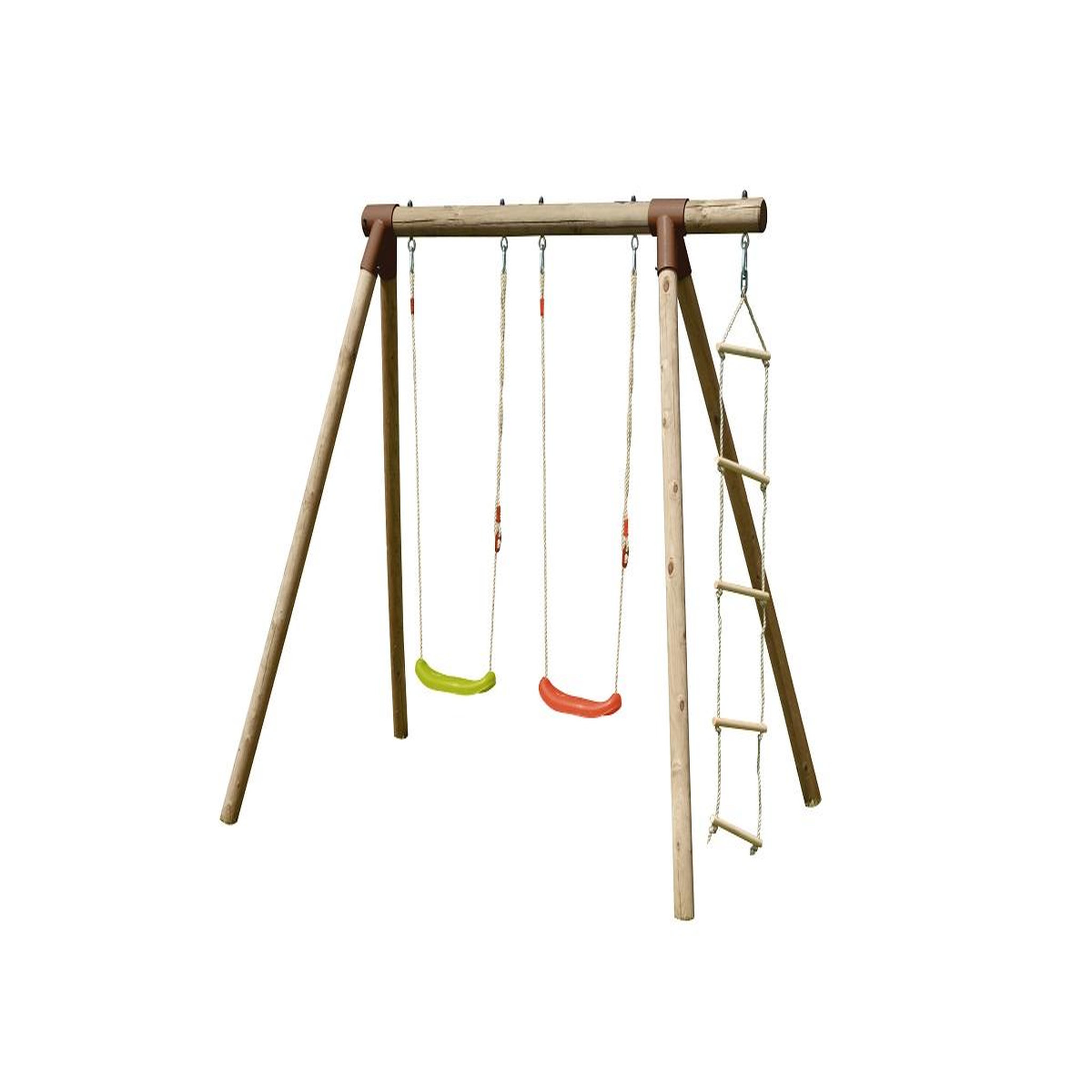 Voir la diapositive 1 : Soulet Portique balançoire - Bois - H1.95m - TONKA