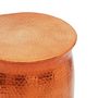 Voir la diapositive 3 : VIDAXL Table basse/tabouret martele en aluminium Couleur laiton/cuivre