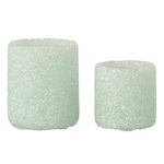 Paris Prix Lot de 2 Photophores en Verre  Pierre  9cm Blanc