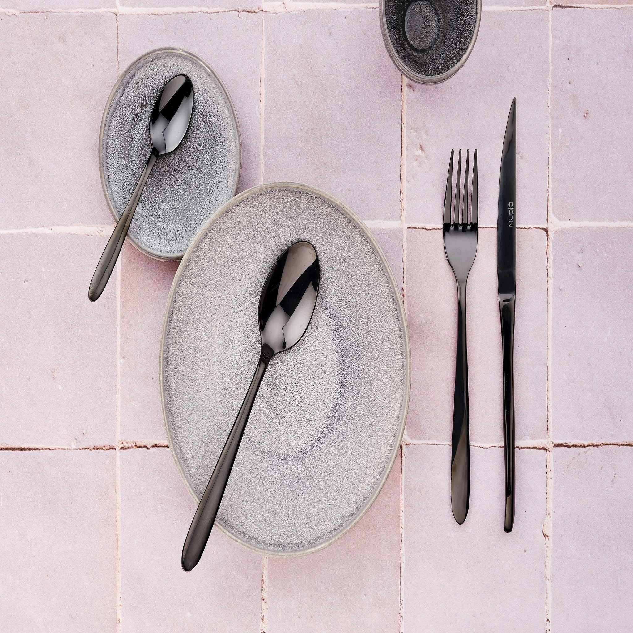 Voir la diapositive 4 : BJORN Coffret 6 petites cuillères KAJA - Black