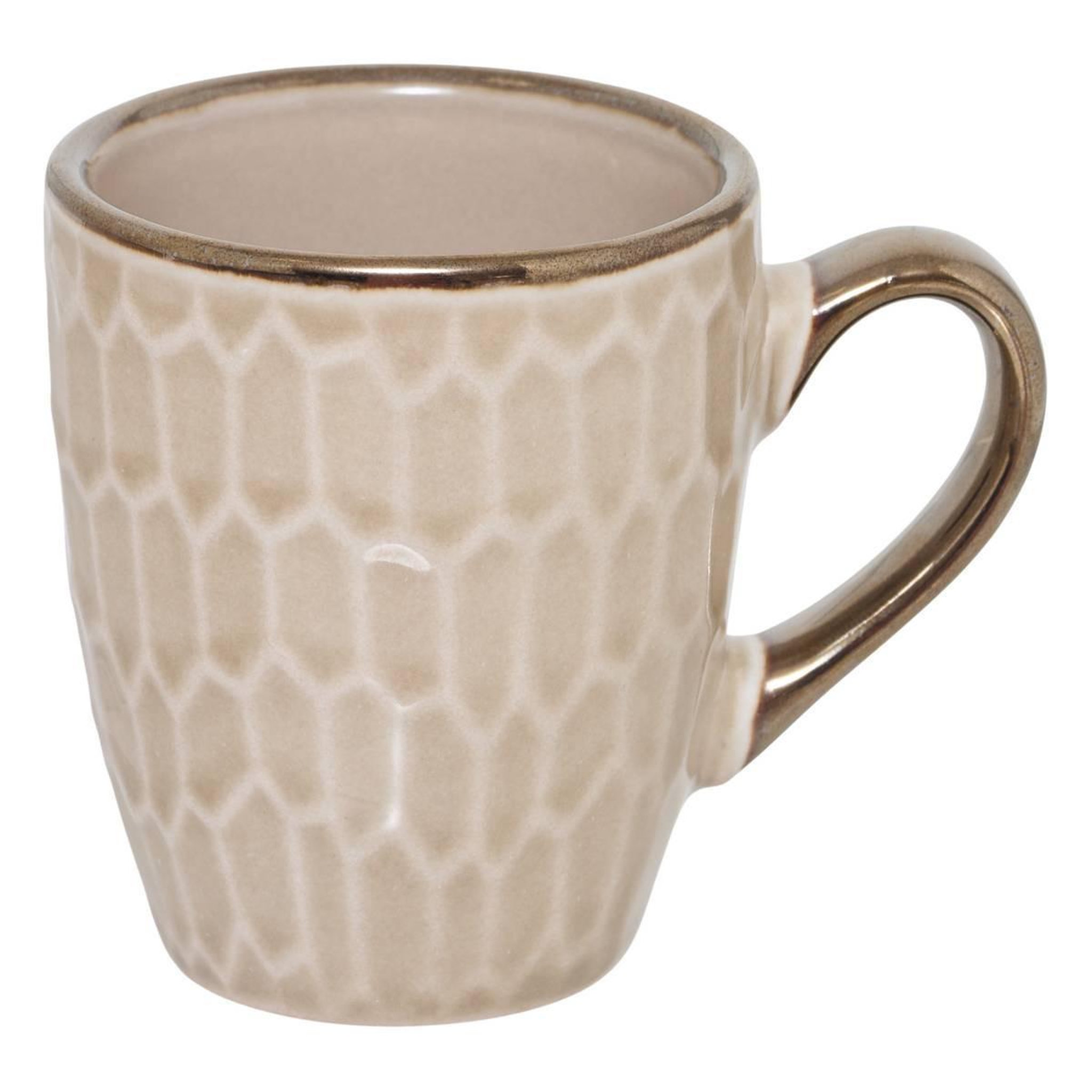 Voir la diapositive 3 : SECRET DE GOURMET Coffret 2 tasses & 2 soucoupes  ella  9cl beige