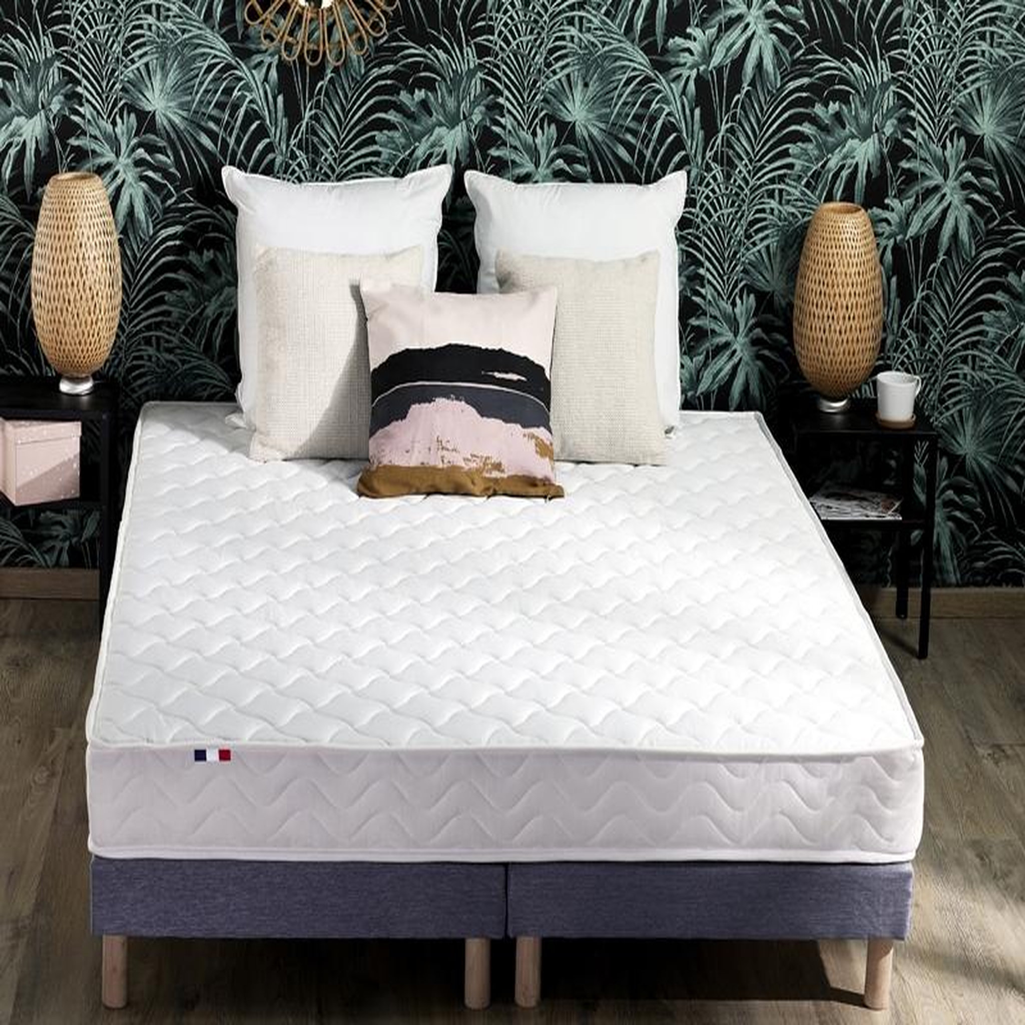 Voir la diapositive 5 : Matelas mousse 160x200cm accueil latex ANNA 