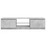 Voir la diapositive 5 : VIDAXL Meuble TV avec lumieres LED gris beton 140x40x35,5 cm