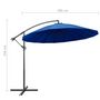 Voir la diapositive 6 : VIDAXL Parasol suspendu avec poteau bleu 3 m