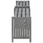 Voir la diapositive 5 : VIDAXL Banc d'angle de jardin et jardiniere 117 cm bois d'acacia gris