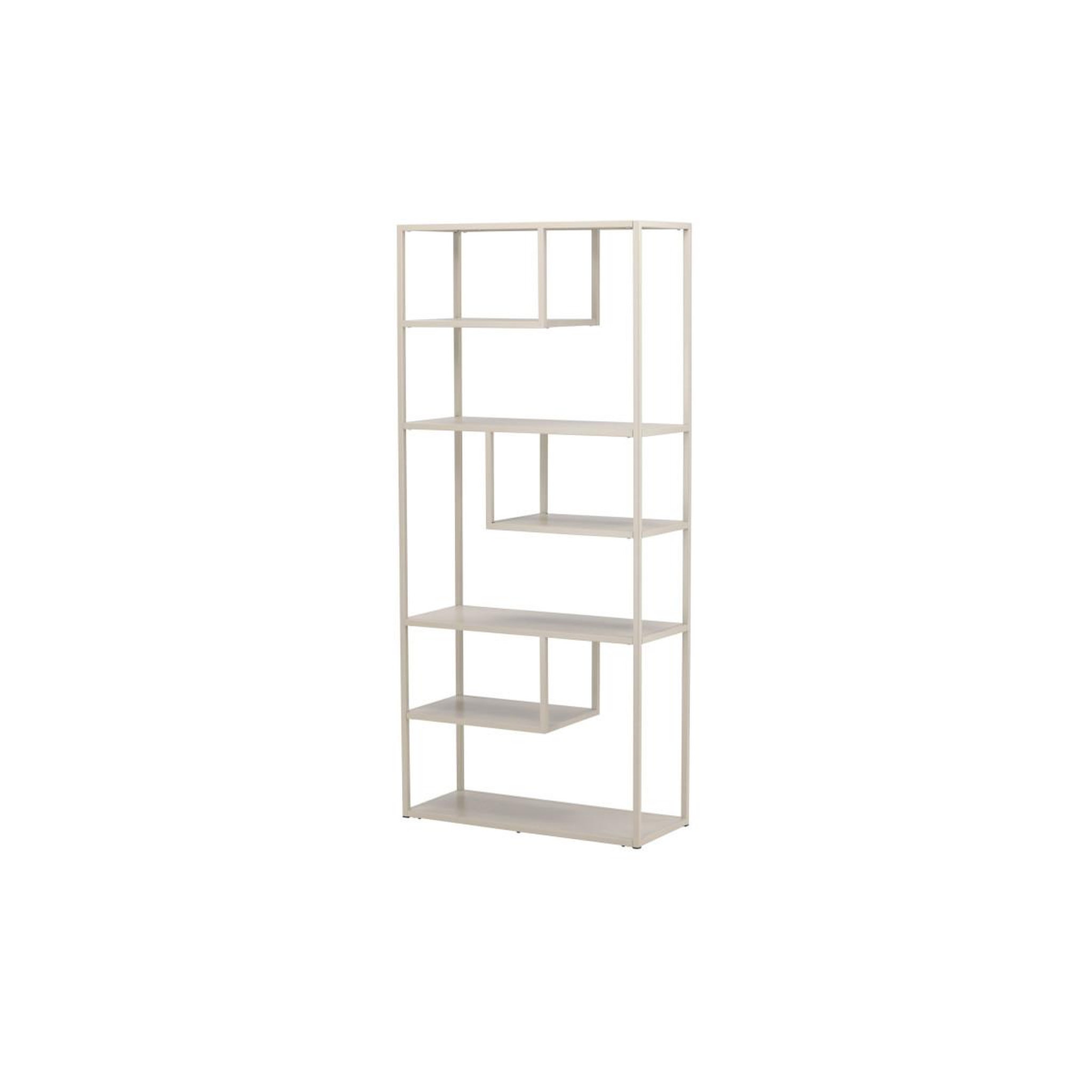 Voir la diapositive 5 : Paris Prix Étagère Bibliothèque 6 Niveaux  Staal  188cm Beige