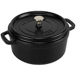 Staub Cocotte Staub en fonte émaillée ronde 24 cm 3,8 L noire