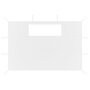 VIDAXL Parois laterales de belvedere avec fenetres 2 pcs Blanc