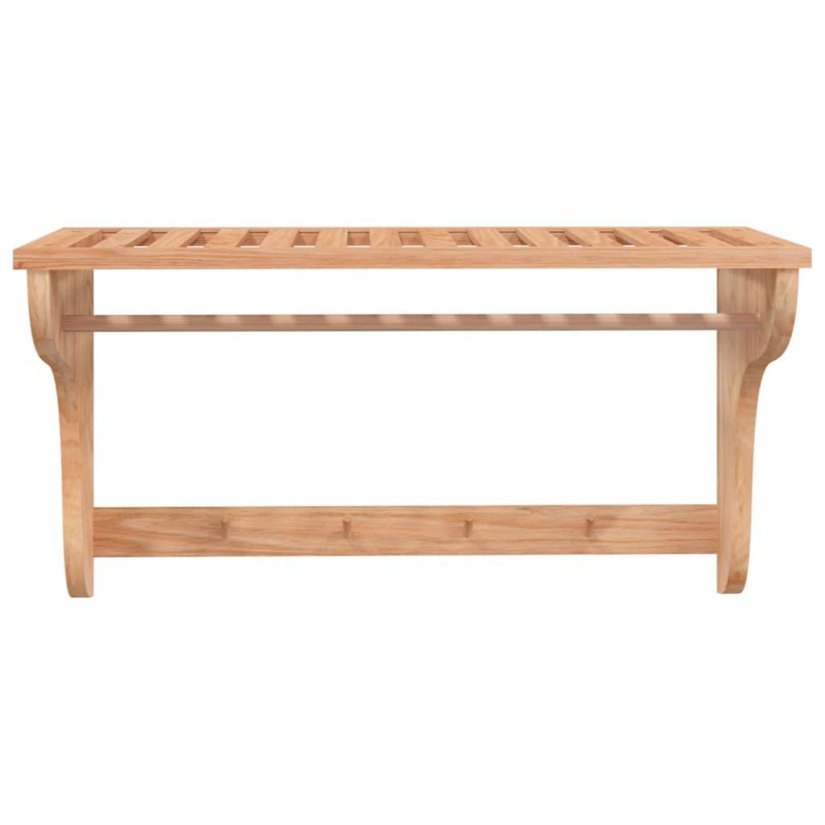 VIDAXL Porte-serviette 60x30x35 cm Bois massif de noyer