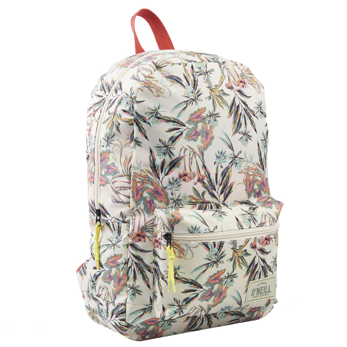 ONEILL Sac à dos 1 compartiment blanc motif feuilles multicolores