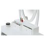 Voir la diapositive 5 : Coiffeuse LED 3 tiroirs + miroir  avec tabouret LUSH