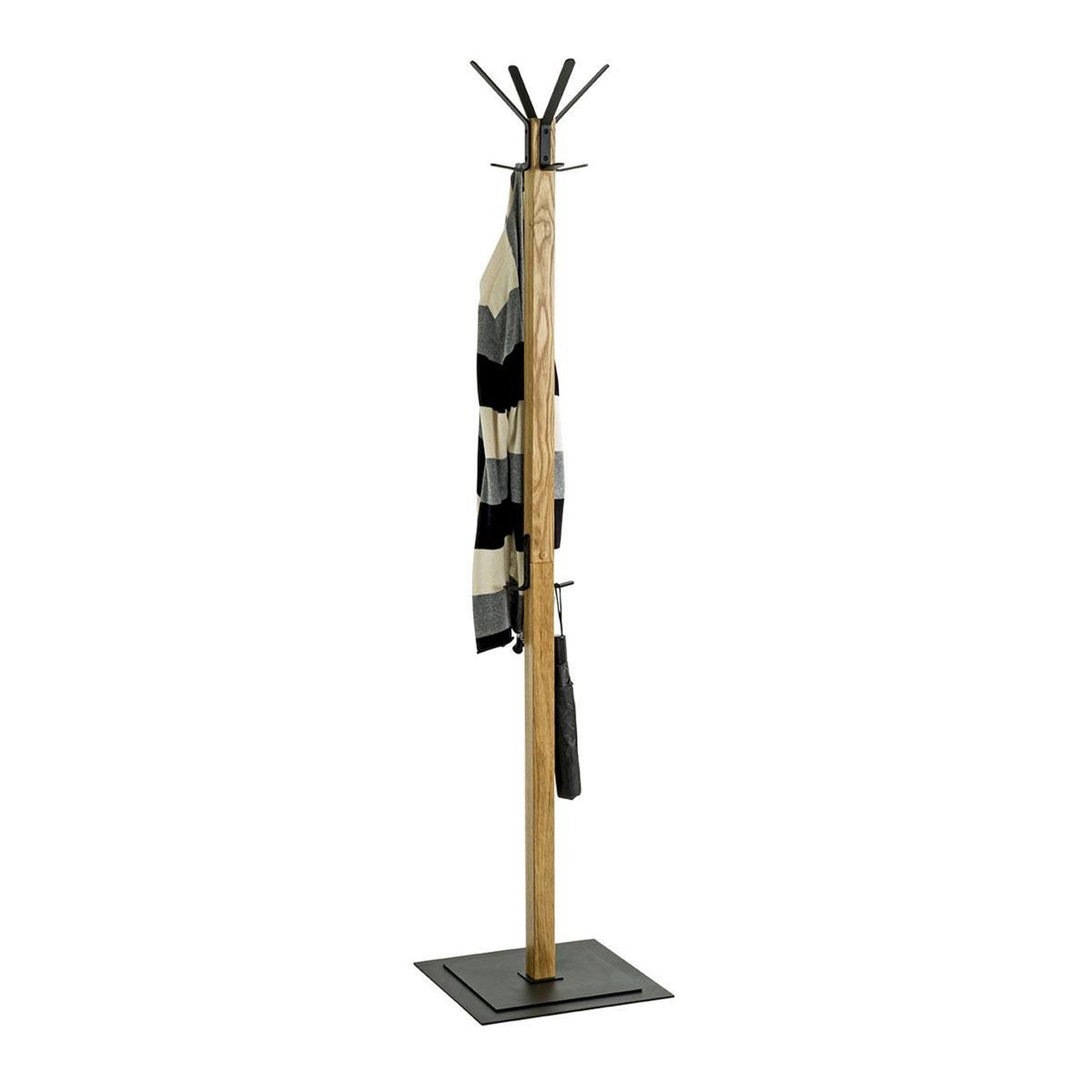 Voir la diapositive 2 : Paris Prix Porte-manteau en bois  havelock  180cm chêne & noir