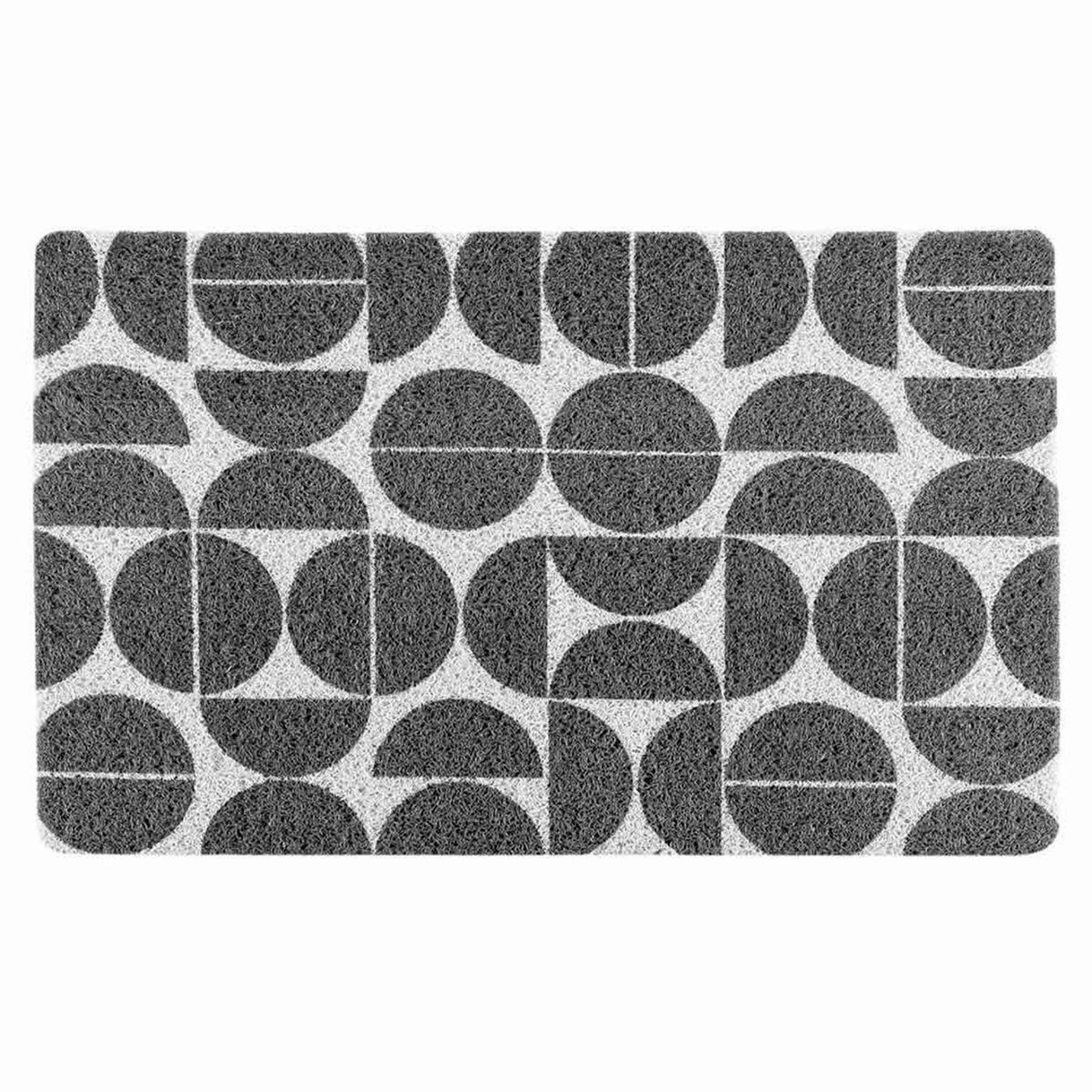Douceur d'Intérieur Tapis rectangulaire déco  cosmix  45x75cm gris