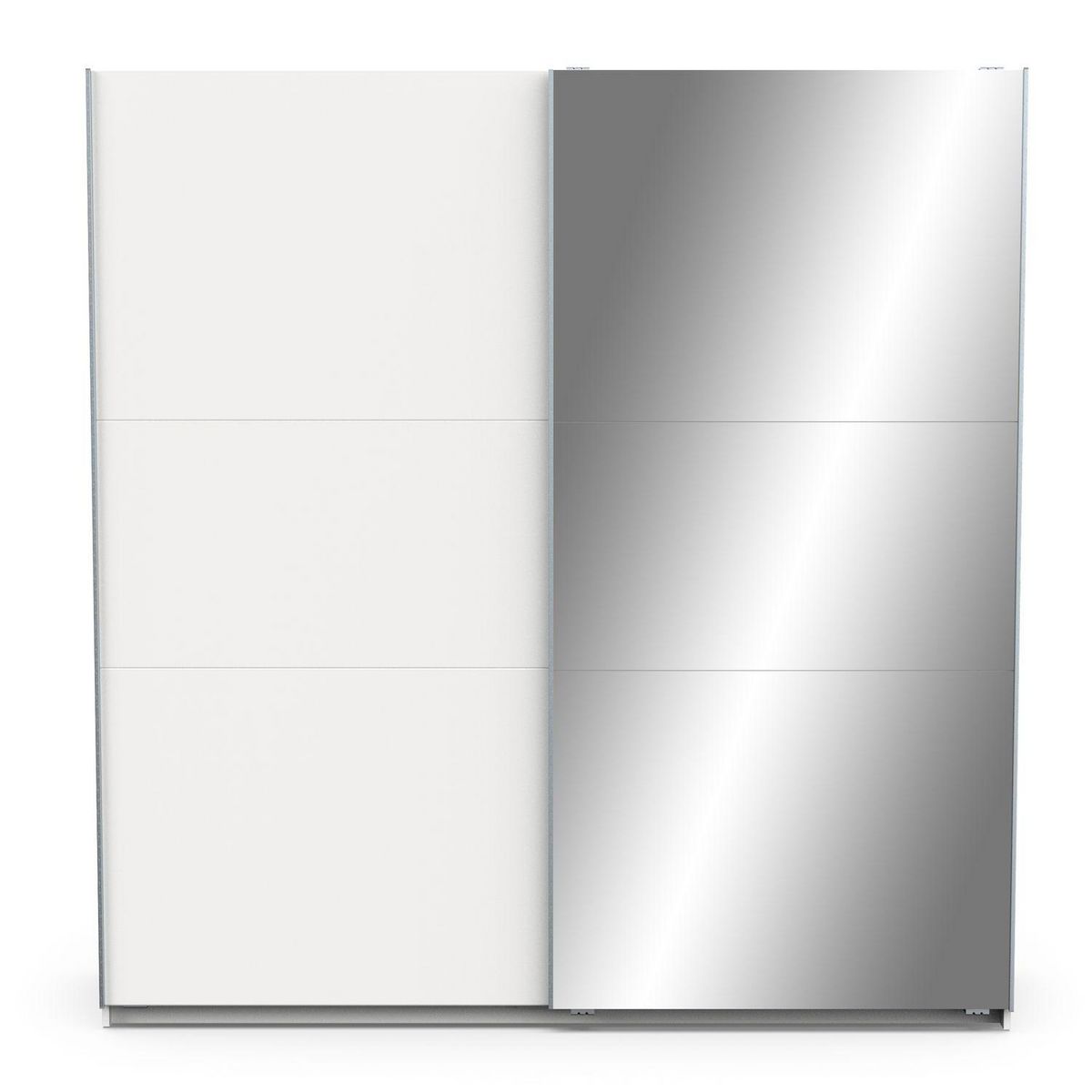 Armoire 2 portes coulissantes 1 miroir L200 cm THIBAULT