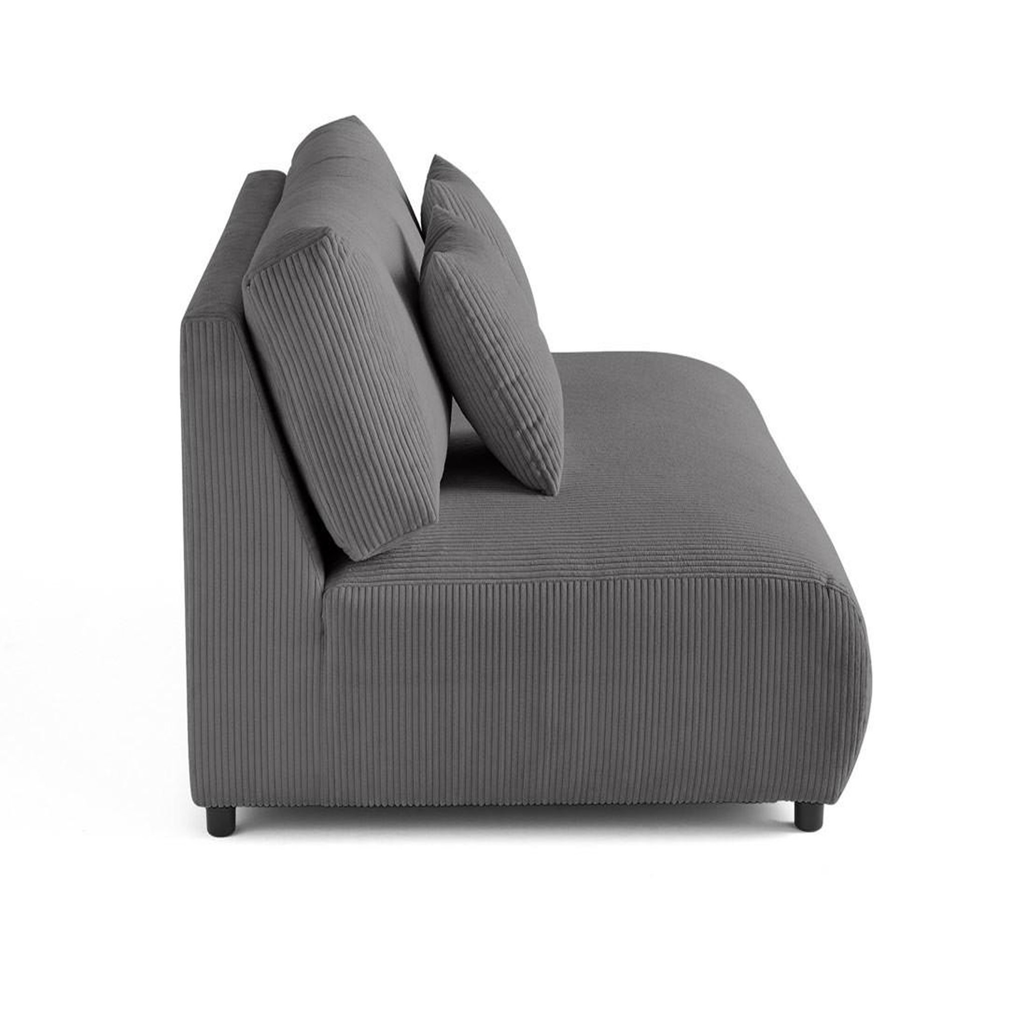 Voir la diapositive 3 : BEST MOBILIER Garance - module d'assise 3 places - en velours côtelé