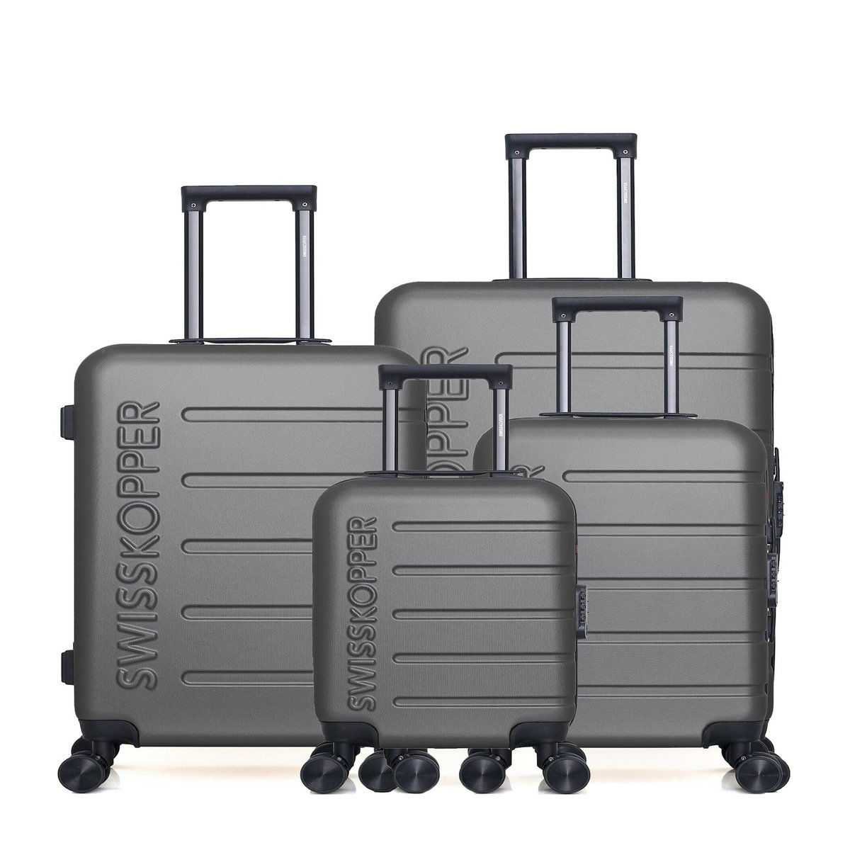 SWISS KOPPER SWISS KOPPER  -  Lot de 4  -  Valise grand format, valise weekend, valise cabine, valise cabine XXS AIGLE