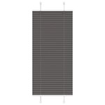 VIDAXL Store plisse noir 55x150 cm largeur du tissu 54,4 cm polyester