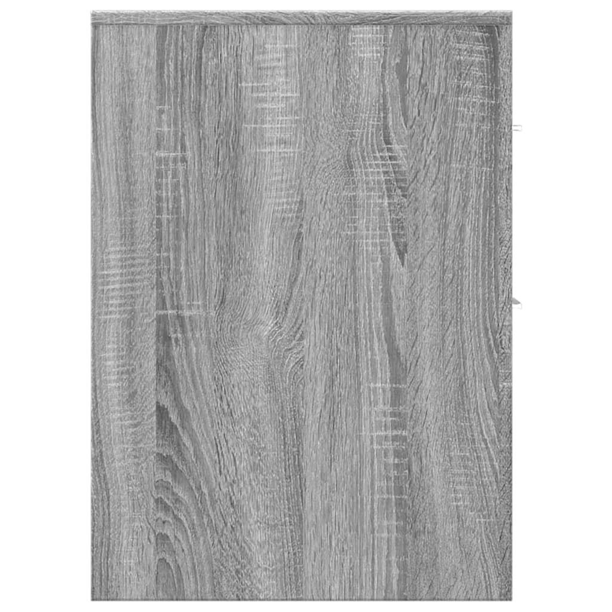 Voir la diapositive 5 : VIDAXL Armoire de salle de bain etroite avec roulettes sonoma gris