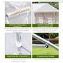 Voir la diapositive 6 : OUTSUNNY Serre tunnel de jardin 3,5 x 3 x 2 m grande taille 6 fenêtres blanc