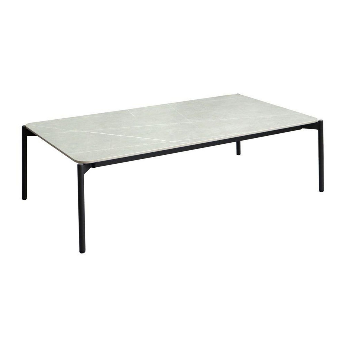 Proloisirs Table basse de jardin Ambiance en aluminium/céramique - graphite