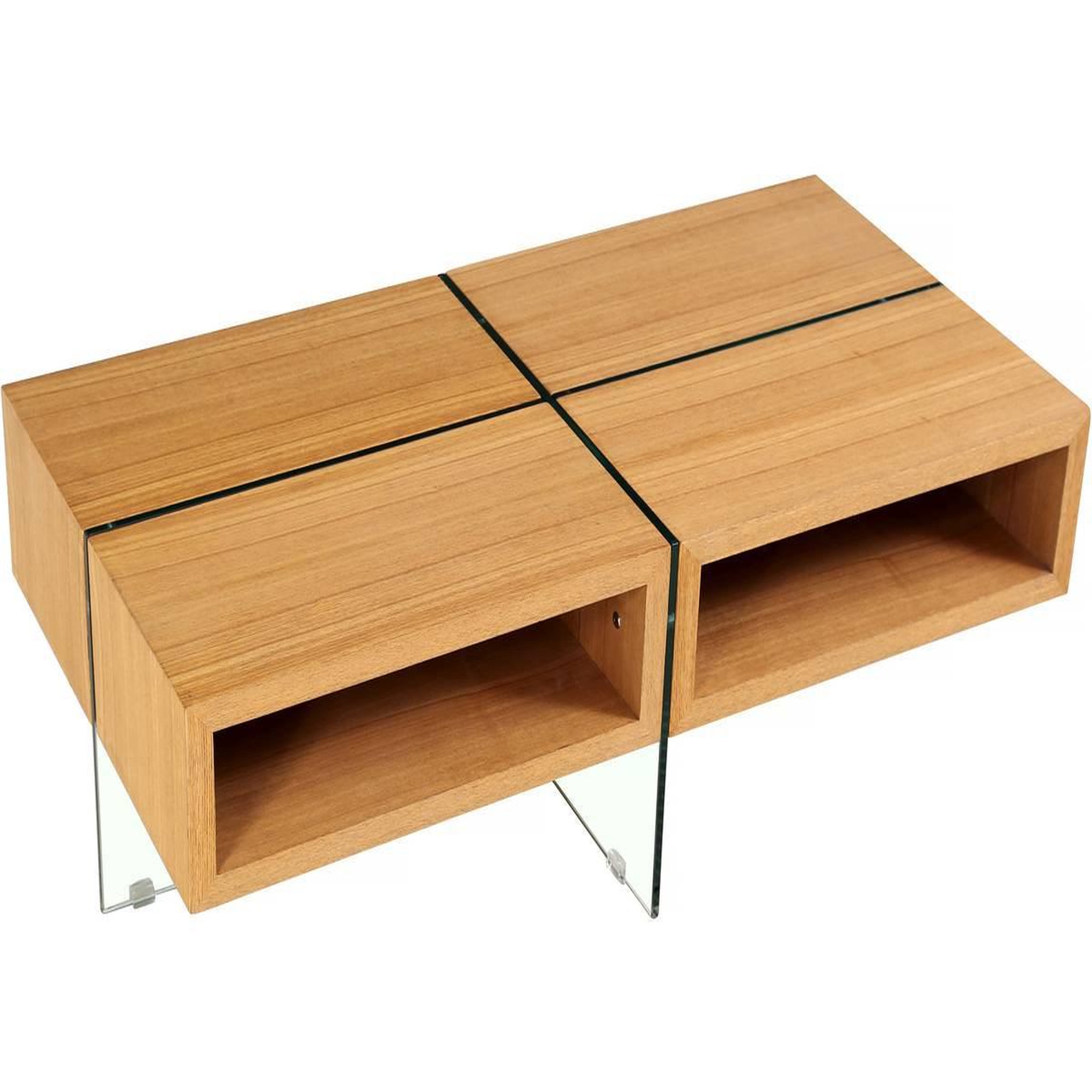 Voir la diapositive 3 : Habitat et Jardin Table basse  milano  - 120 x 60 x 40 cm - finition chêne