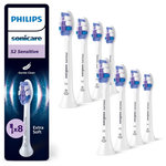 Philips Brossette dentaire Sonicare lot de 8 - HX6052/87 white Sensitive S2
