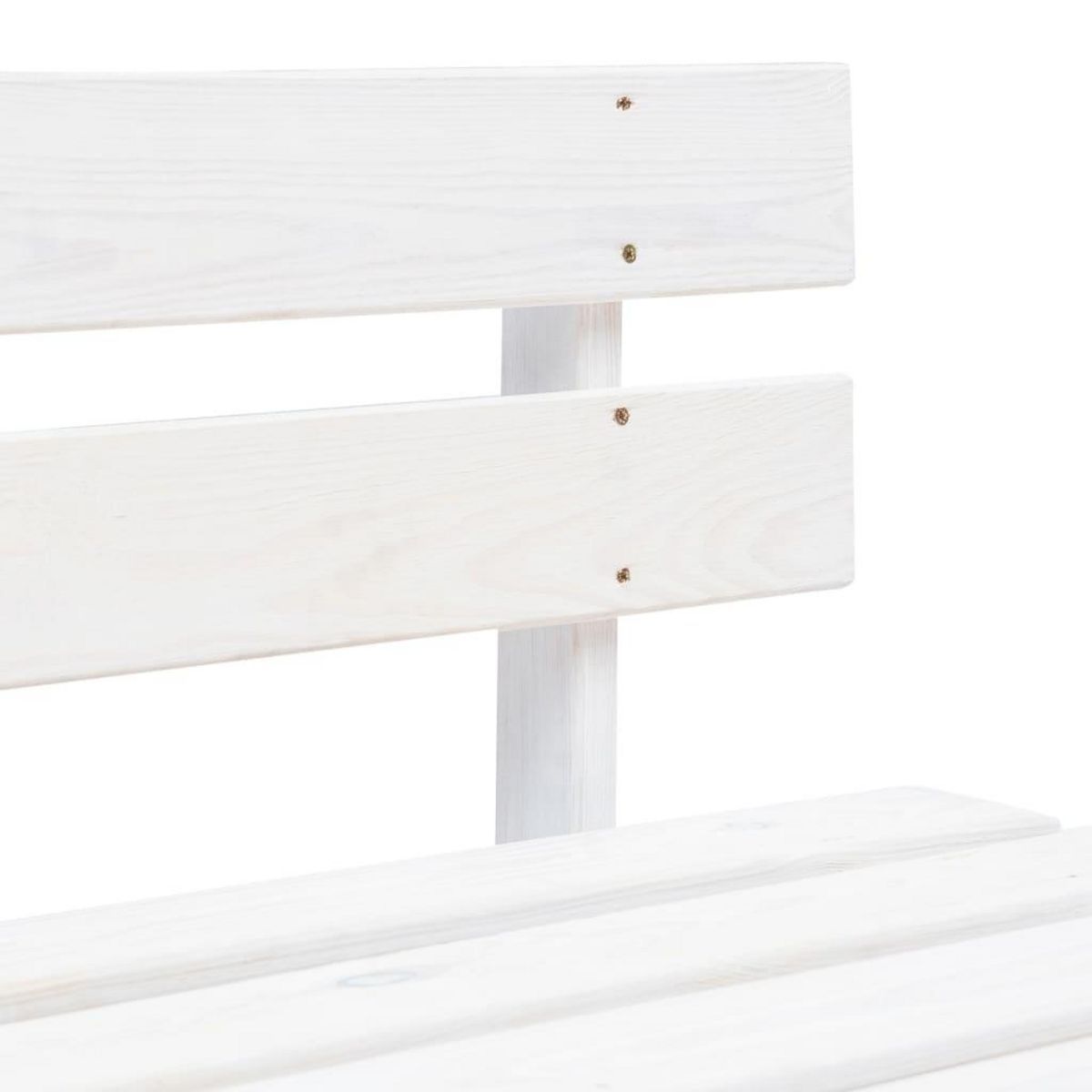 VIDAXL Canape central palette de jardin Blanc Bois de pin impregne