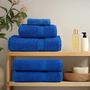 Voir la diapositive 3 : VIDAXL Serviettes d invité 4 pcs bleu 30x50 cm 360 g m² 100% coton