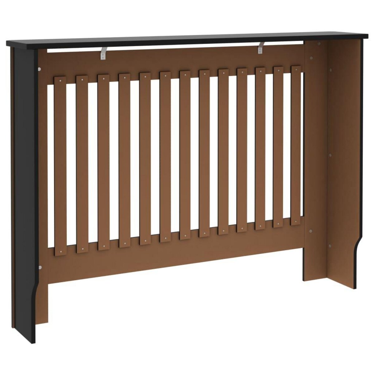 VIDAXL Cache-radiateur noir 112x19x81,5 cm MDF