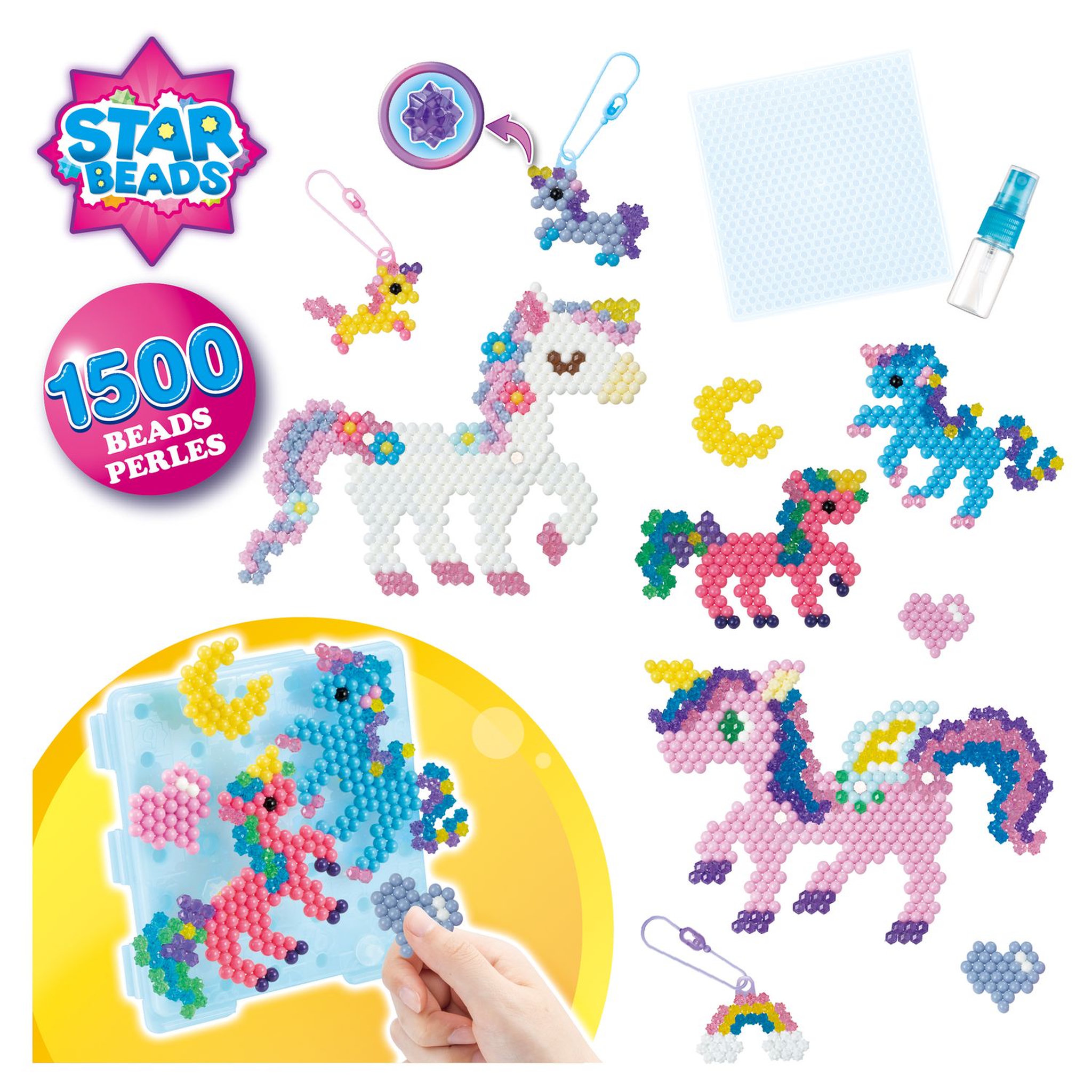 Voir la diapositive 2 : Aquabeads Les licornes féériques
