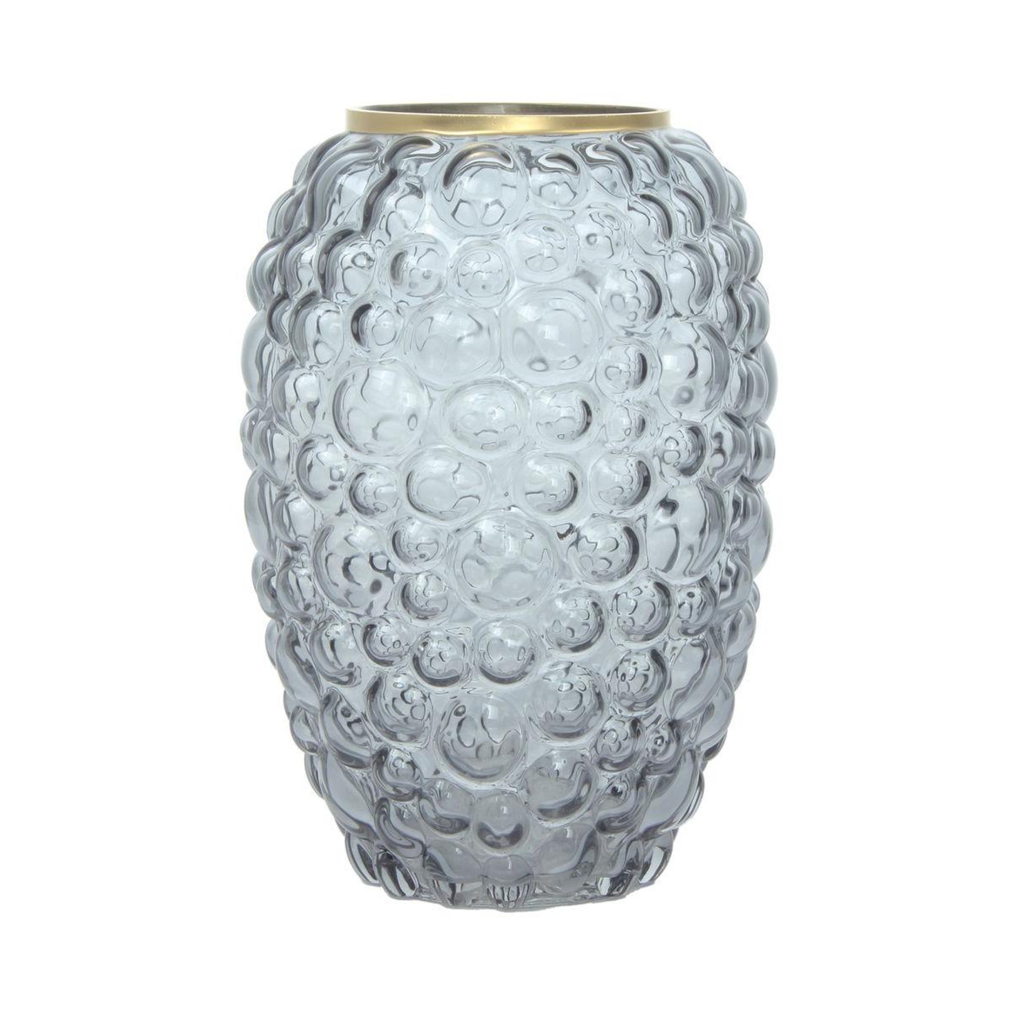 Paris Prix Vase en verre soufflé  canba  25cm gris