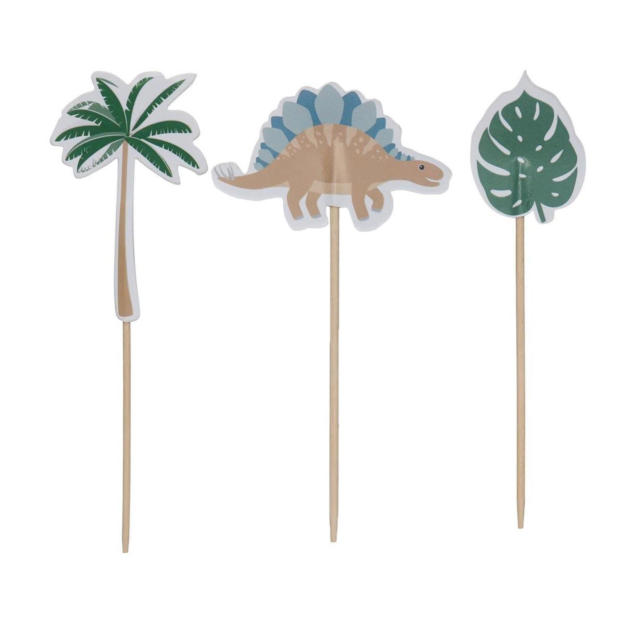 Voir la diapositive 4 : FIVE Lot de 10 piques décoratifs  dinosaure  15cm multicolore