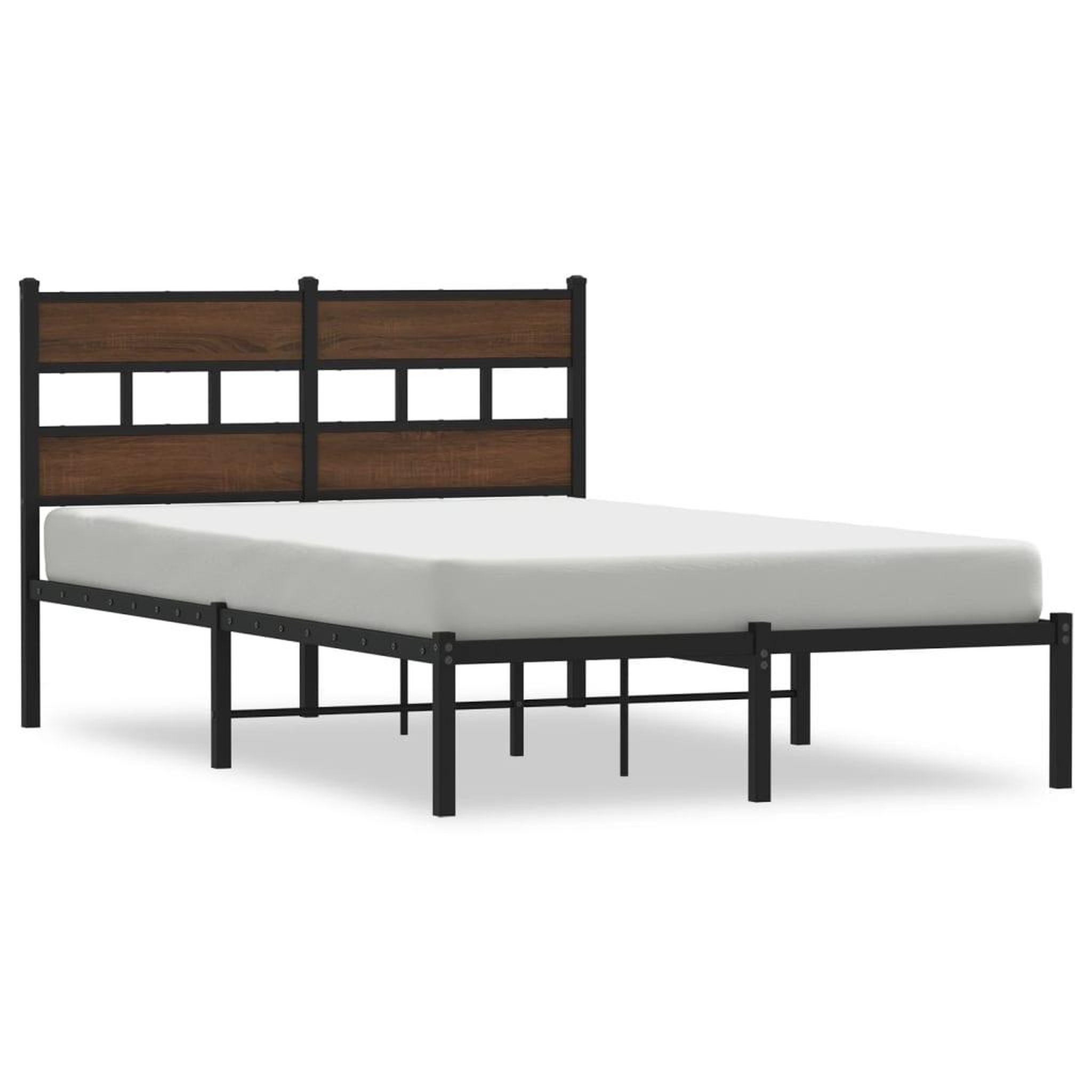 Voir la diapositive 2 : VIDAXL Cadre de lit sans matelas avec tete de lit 120x190 cm