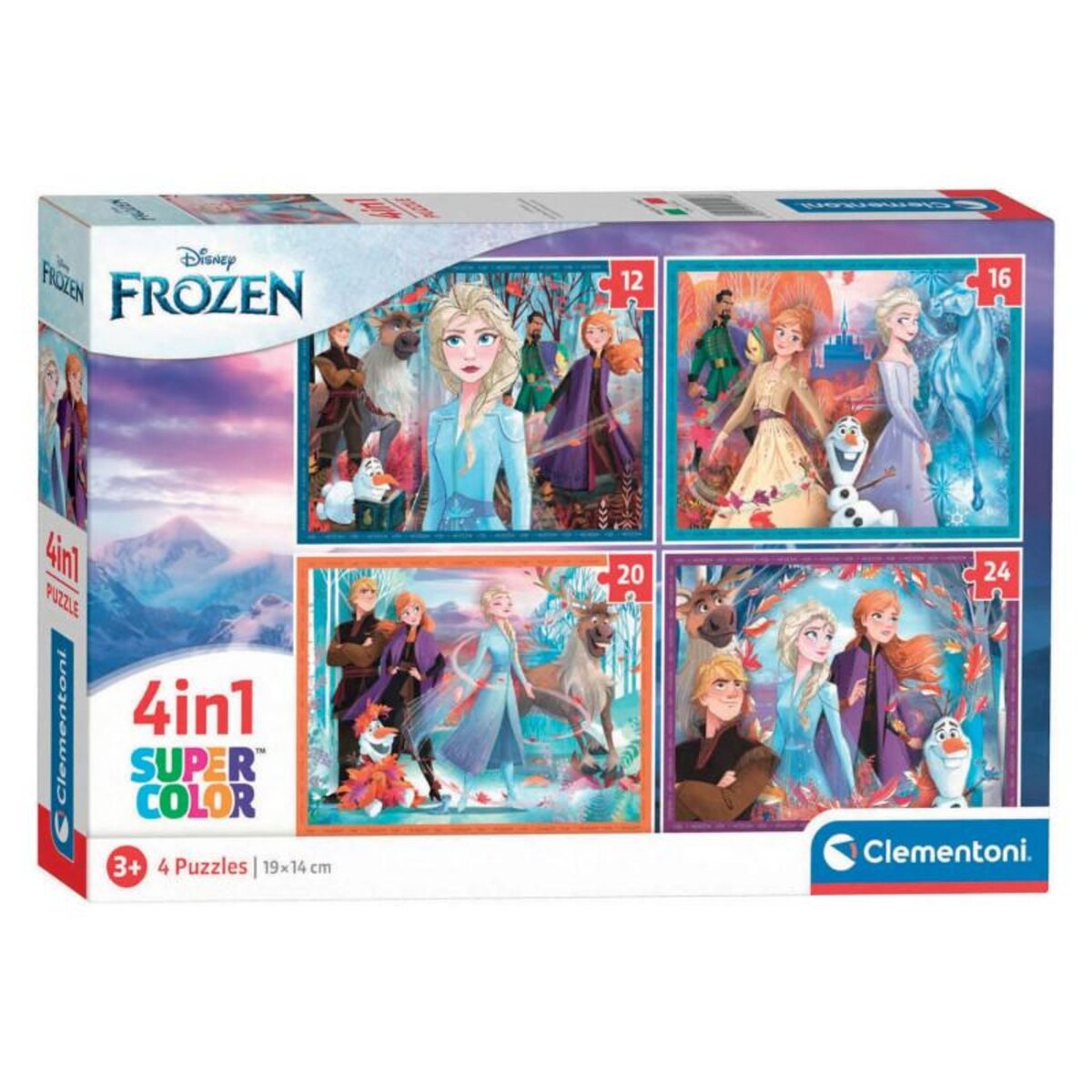 CLEMENTONI Clementoni Puzzles Disney Frozen, 4in1 21518