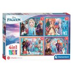CLEMENTONI Clementoni Puzzles Disney Frozen, 4in1 21518