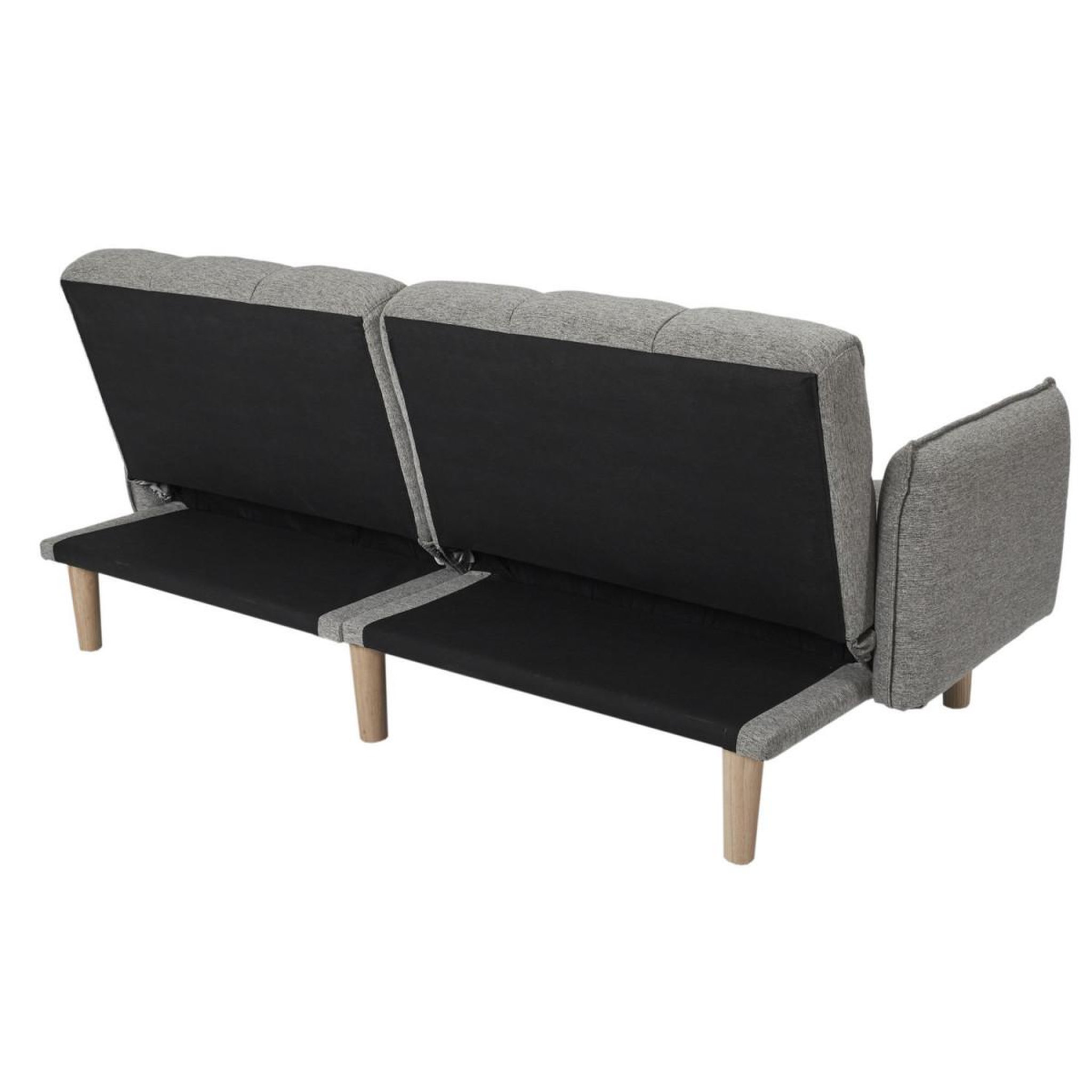 Voir la diapositive 5 : The Home Deco Factory Canapé convertible  dream  195cm gris