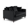 Voir la diapositive 2 : BEST MOBILIER Flamingo - canapé droit 2 places en velours