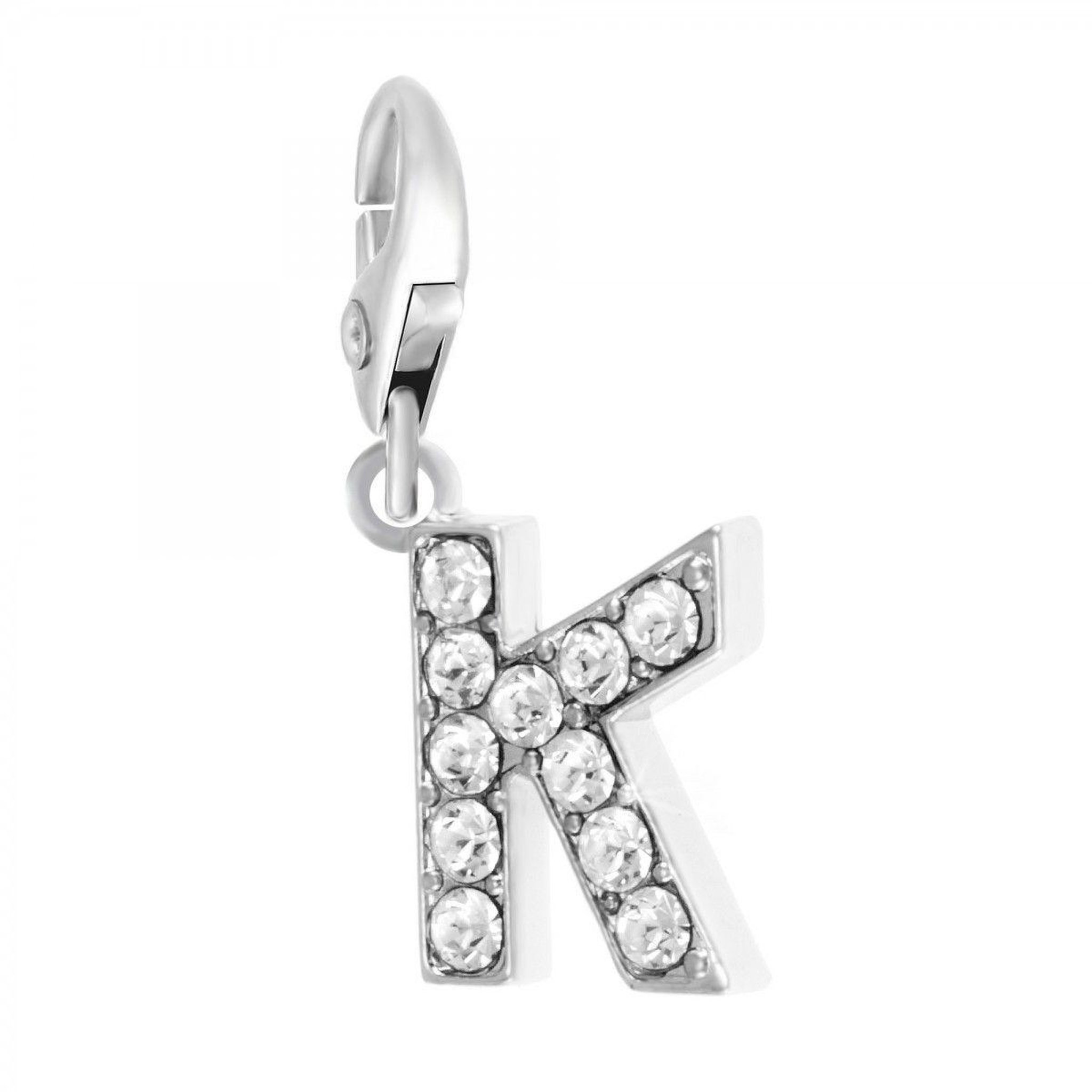 SC CRYSTAL Charm Lettre K SC Crystal orné de Cristaux scintillants