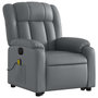 Voir la diapositive 4 : VIDAXL Fauteuil inclinable de massage electrique gris similicuir