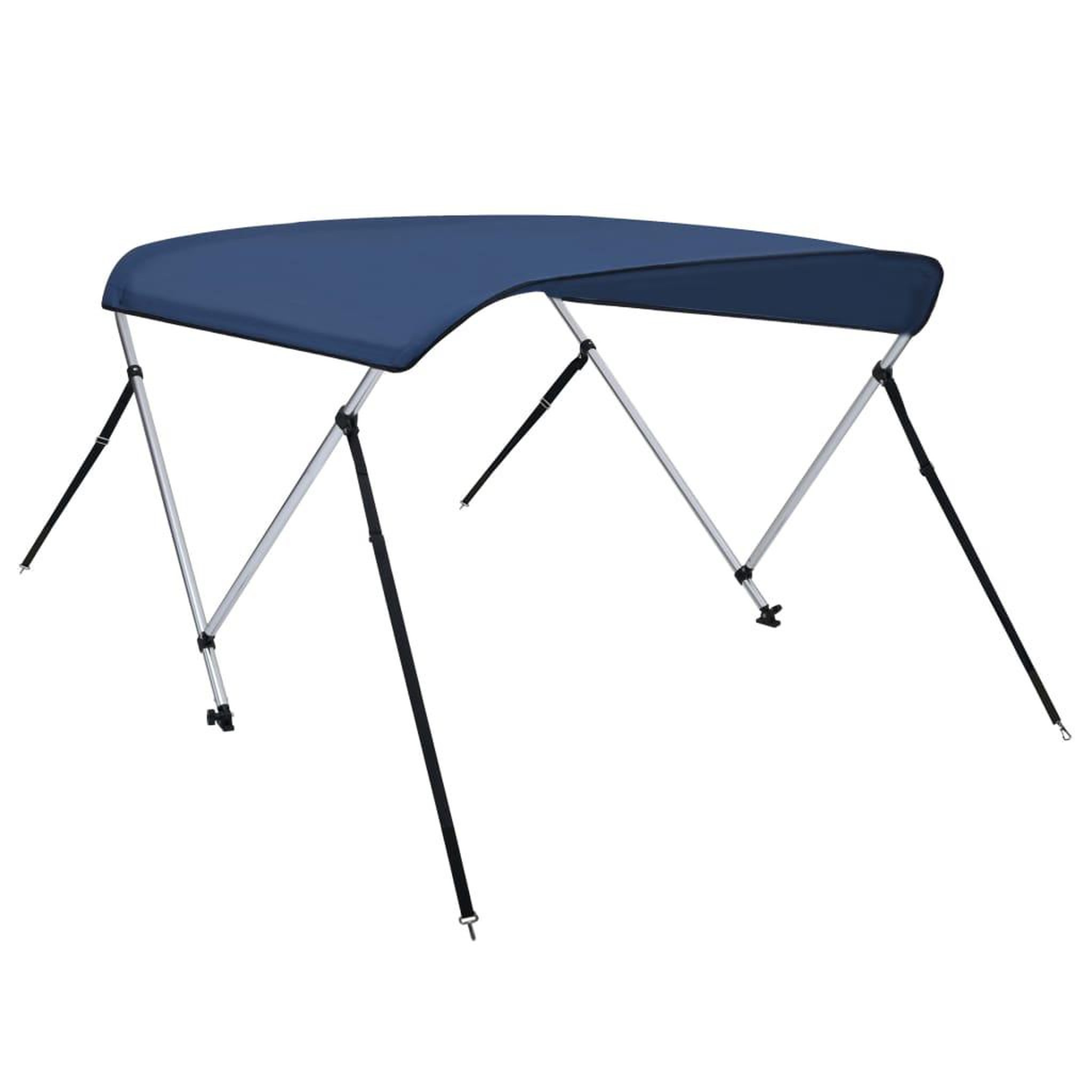 Voir la diapositive 5 : VIDAXL Auvent bimini a 2 arceaux Bleu marine 180x150x110 cm