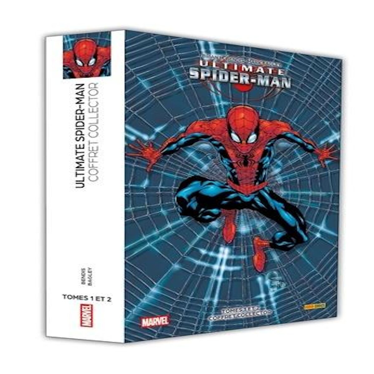 ULTIMATE SPIDER-MAN : COFFRET EN 2 VOLUMES : TOME 1, POUVOIRS ET RESPONSABILITES ; TOME 2, DANS LA GUEULE DU LOUP, Bendis Brian Michael
