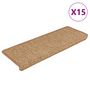 Voir la diapositive 2 : VIDAXL Tapis d'escalier autocollants 15 pcs 65x21x4 cm Orange